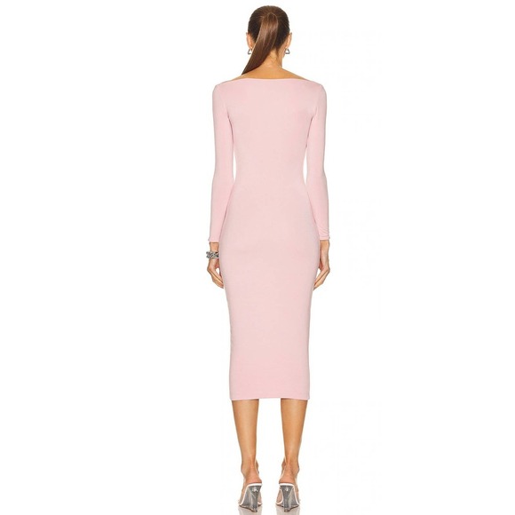 SER.O.YA Irene Pink Long Sleeve Midi Dress NWT Size XS - Picture 3 of 14